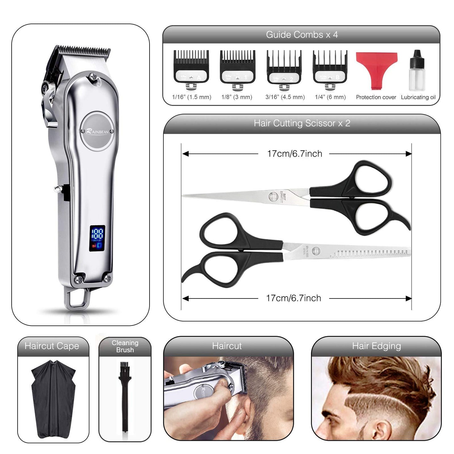 3 in 1 IPX7 Waterproof Grooming Kit