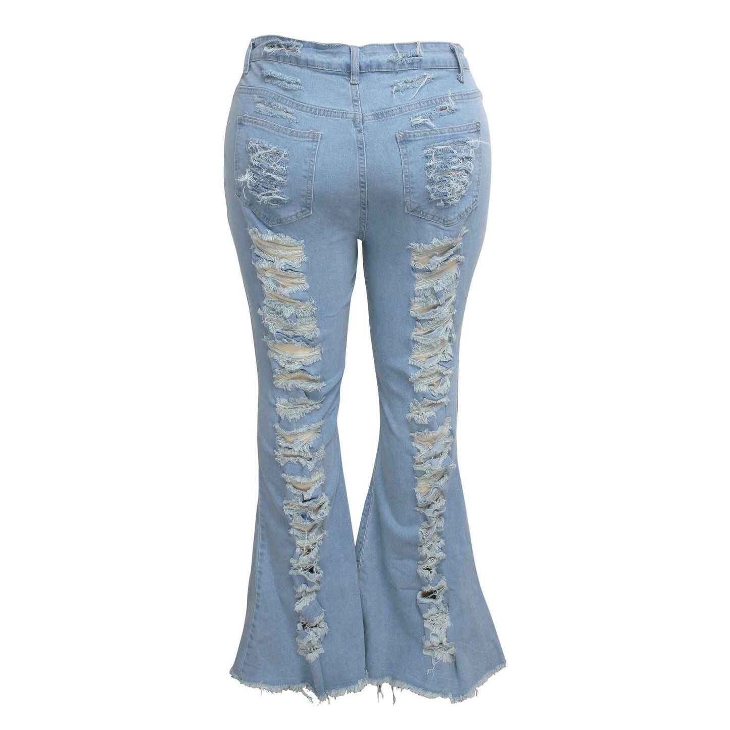 Fashion Trendy Jeans Stretch Plus Size Bell-bottom Pants