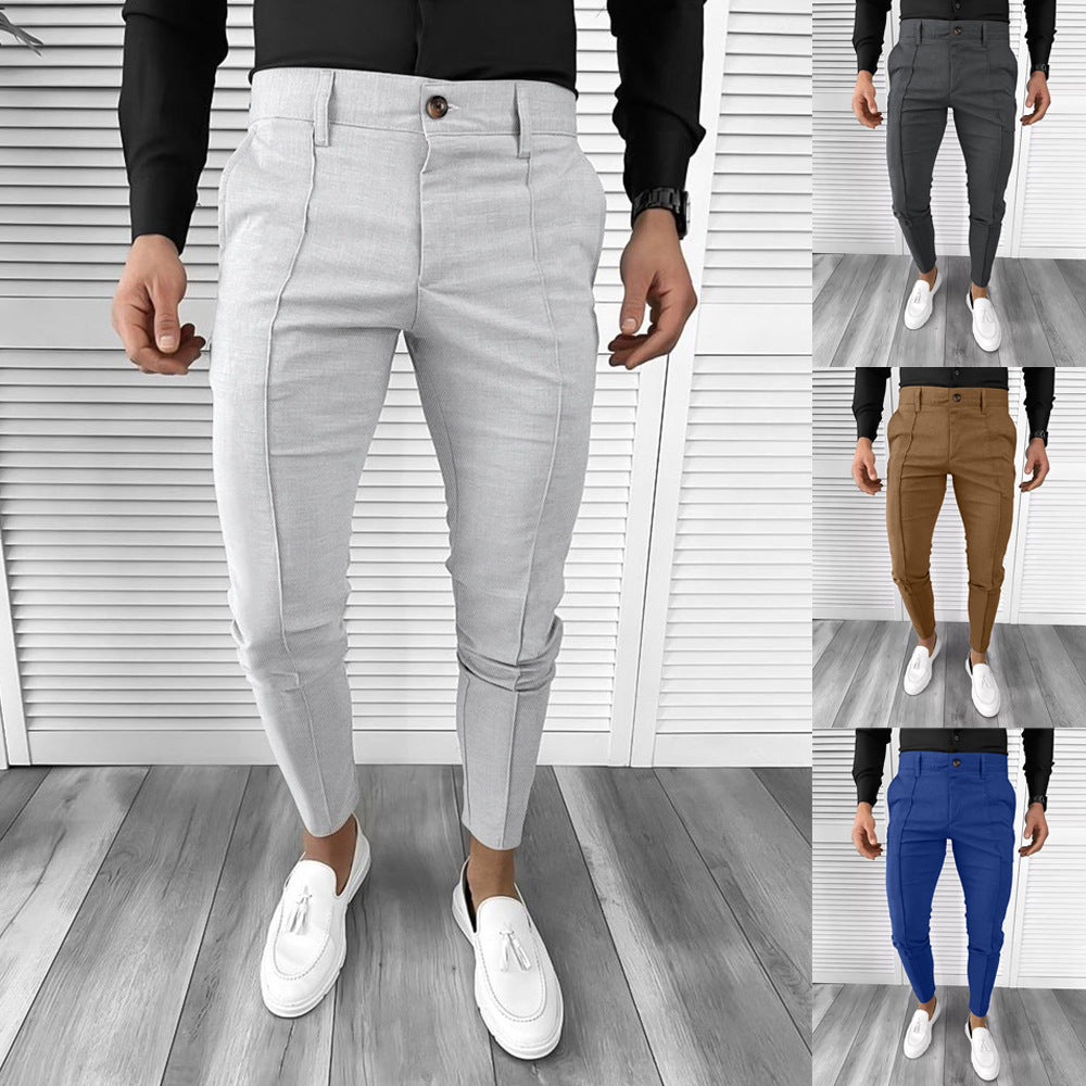 Men's Decorative Leisure Business Pants