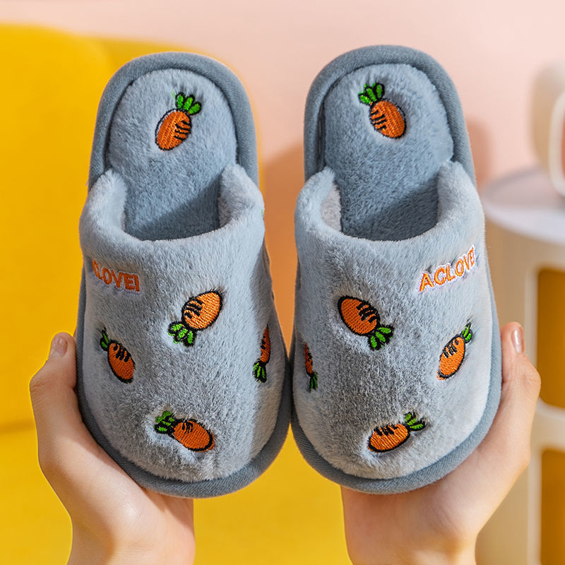 Children's Rabbit Plush Warm Cotton Shoes