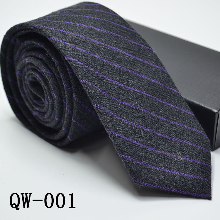 Super Narrow Wool-like Elegant Men's Tie