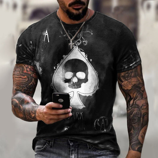 3D Printing Skull Spades T-Shirt