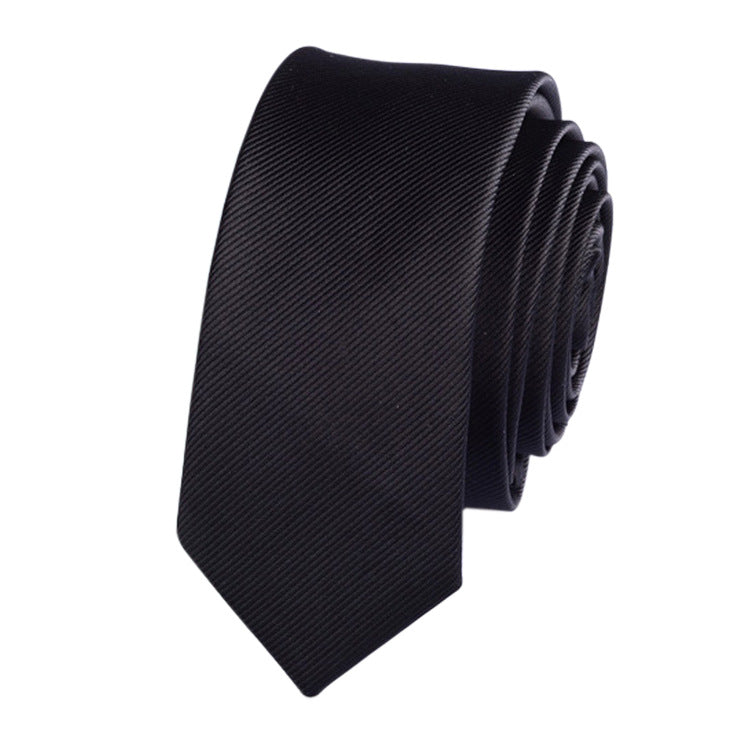 Plain Men's Polyester Yarn Tie 1200 Pin Clothing Accessories