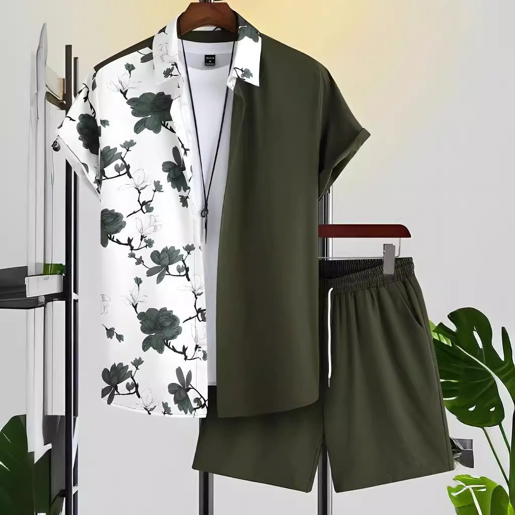 Casual Hawaiian Vacation Shirt and Pants Set