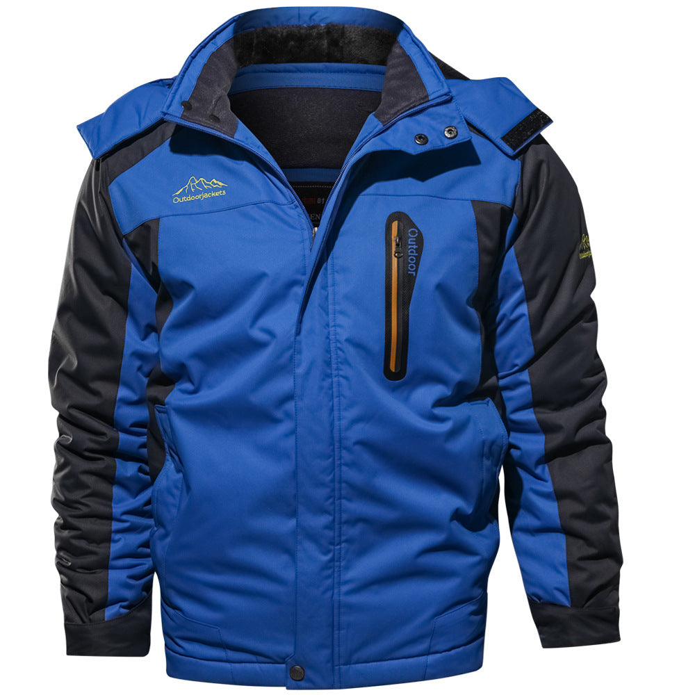 Men's Outdoor Velvet Padded Jacket