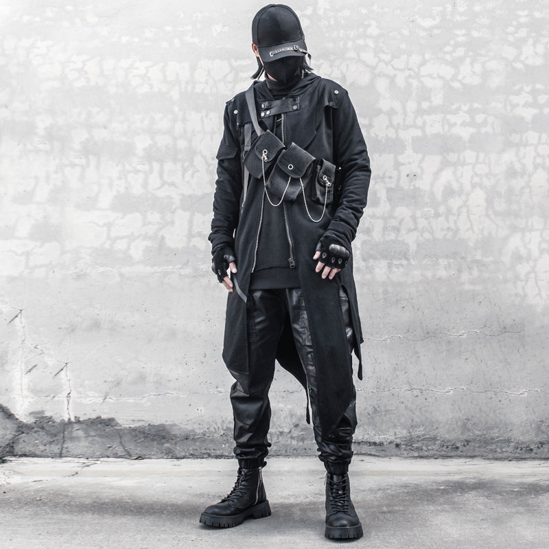 Tactical Hooded Fitted Cape Fashion Coat