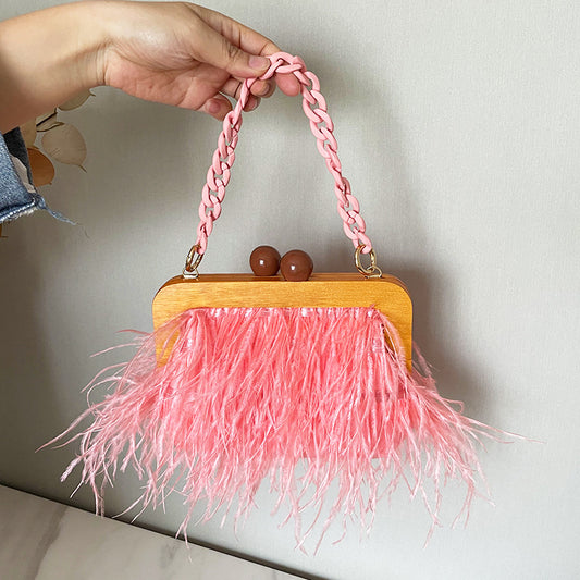 Women's Fashion Acrylic Chain Bag