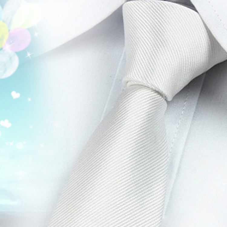 Plain Men's Polyester Yarn Tie 1200 Pin Clothing Accessories