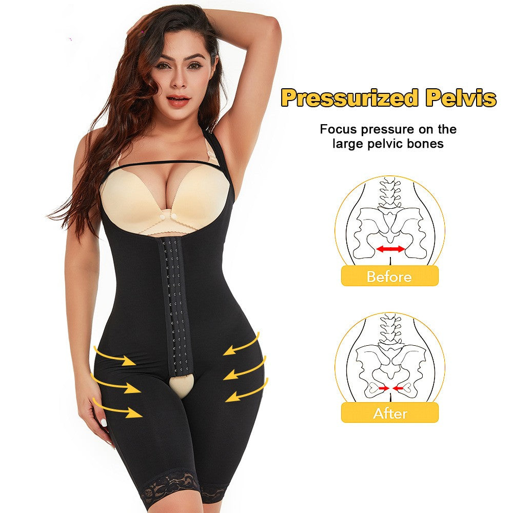 Plus Size Women's One-piece Hip-lifting Open Crotch Corset