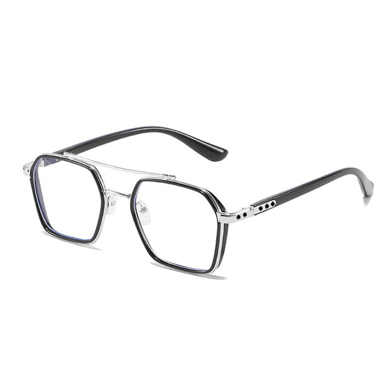 Domineering Flat Light And Zero Degree Anti Blue Light Glasses