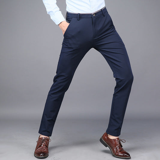 Business Elastic Casual Suit Pants