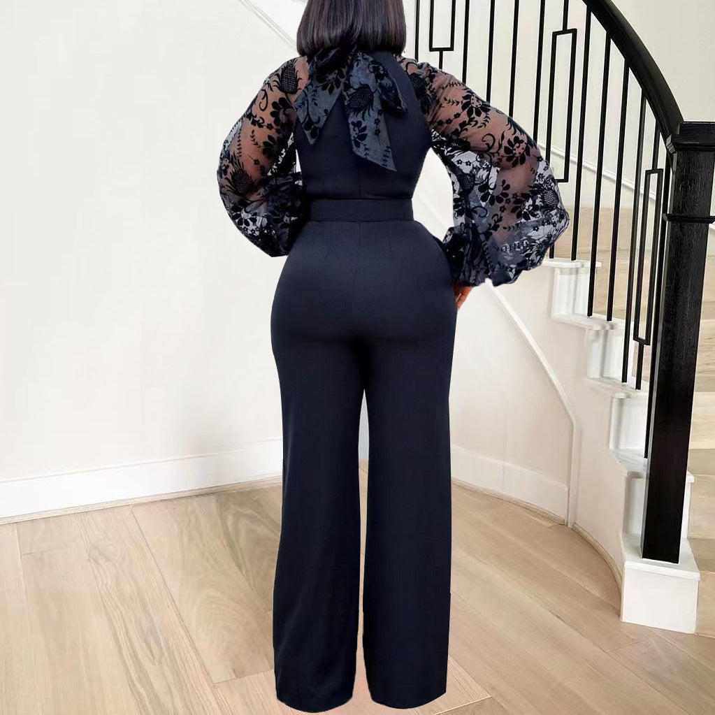 Plus Size Women's Wide Leg Jumpsuit