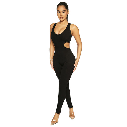 Solid Color Skinny Sexy Ladies Jumpsuit