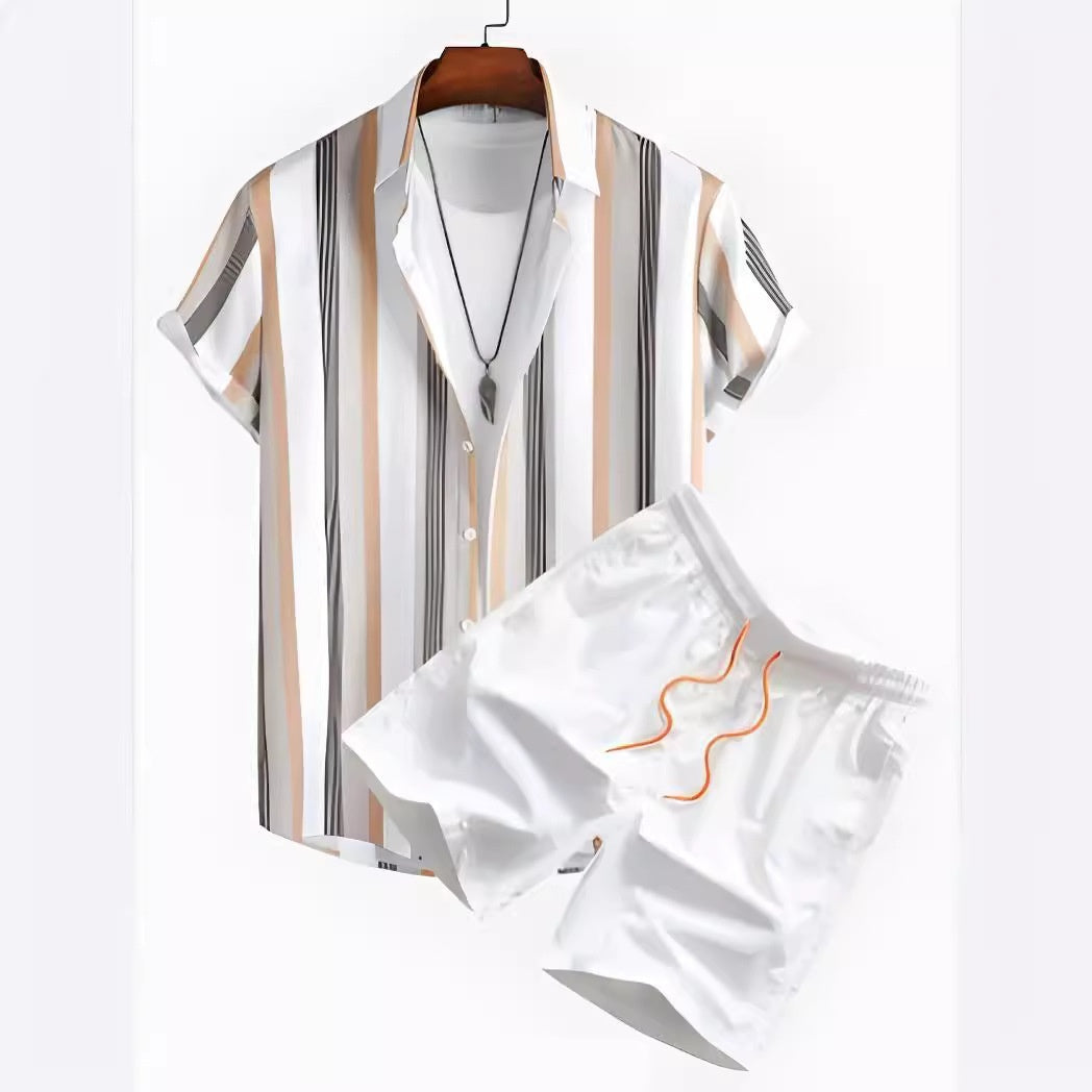 Casual Hawaiian Vacation Shirt and Pants Set