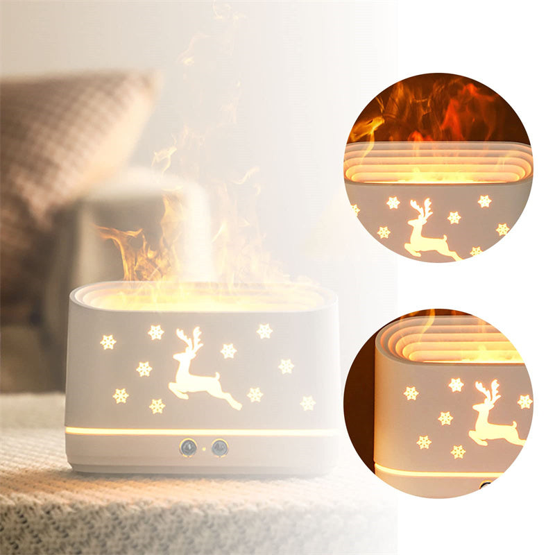 Flame Humidifier Diffuser Household Atmosphere Lamp