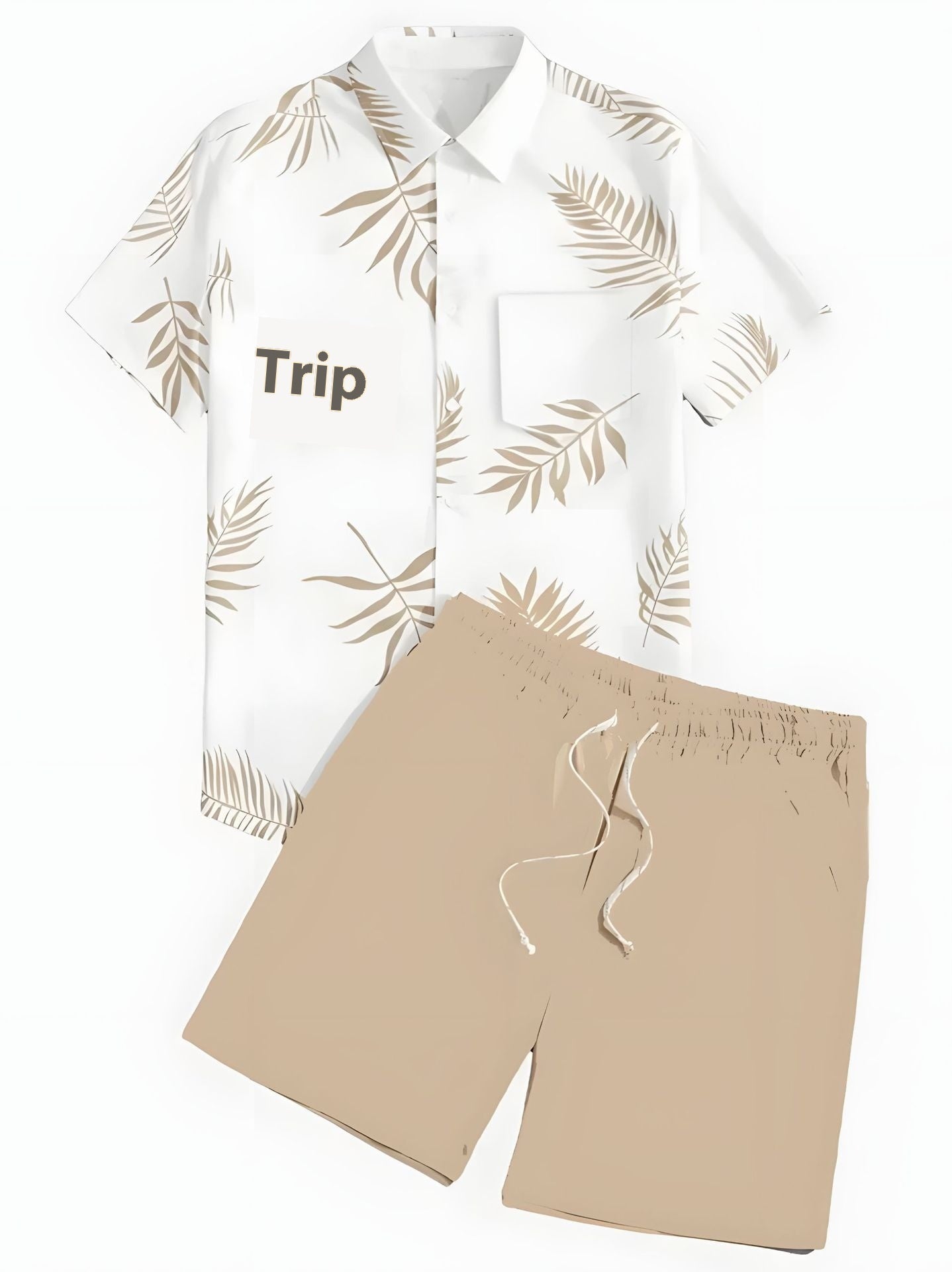 Casual Hawaiian Vacation Shirt and Pants Set