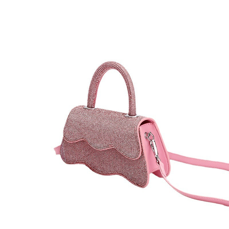 Diamond Wave Hand-set Handbag