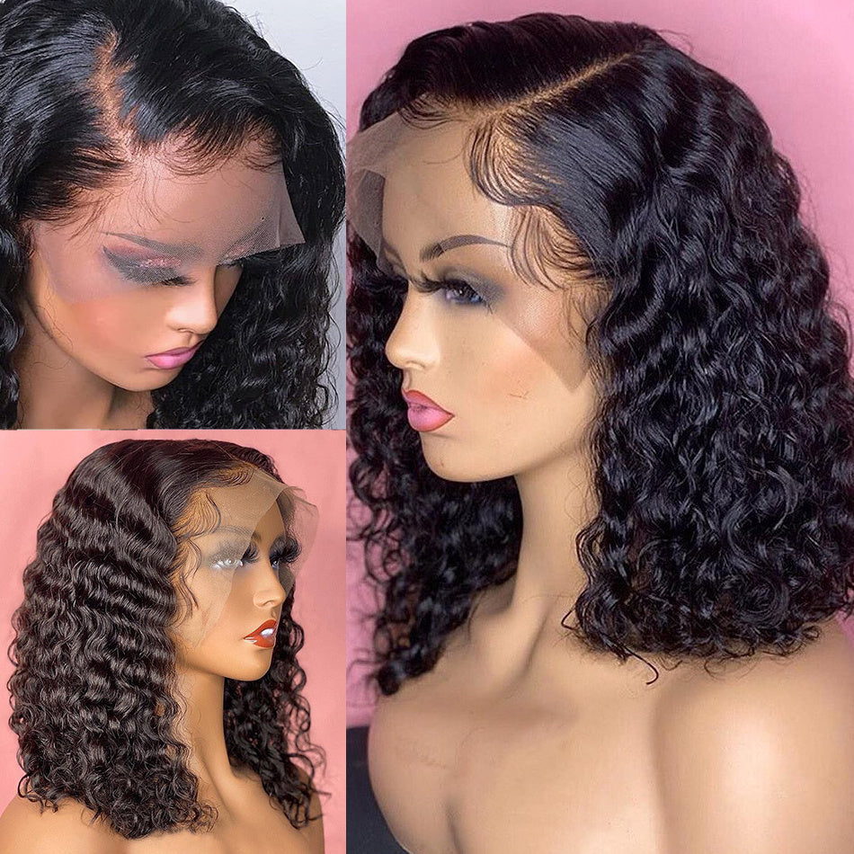 Deep Water Wave Lace Frontal Human Hair Wig