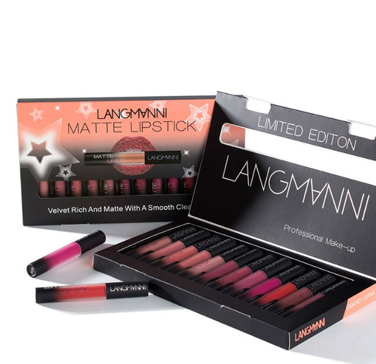 Matte Waterproof Long-lasting Velvet Lipstick Set