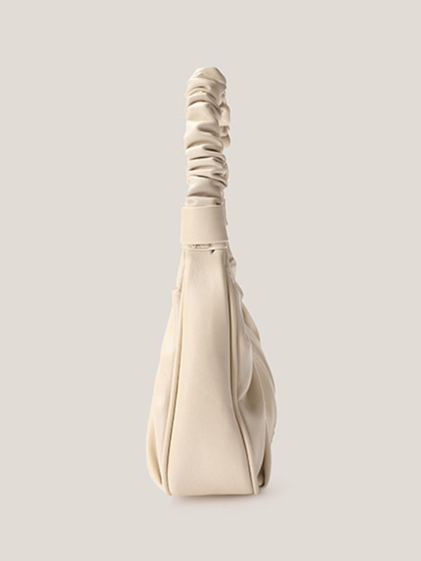 Underarm Cloud Pleated Baguette One Shoulder Bag