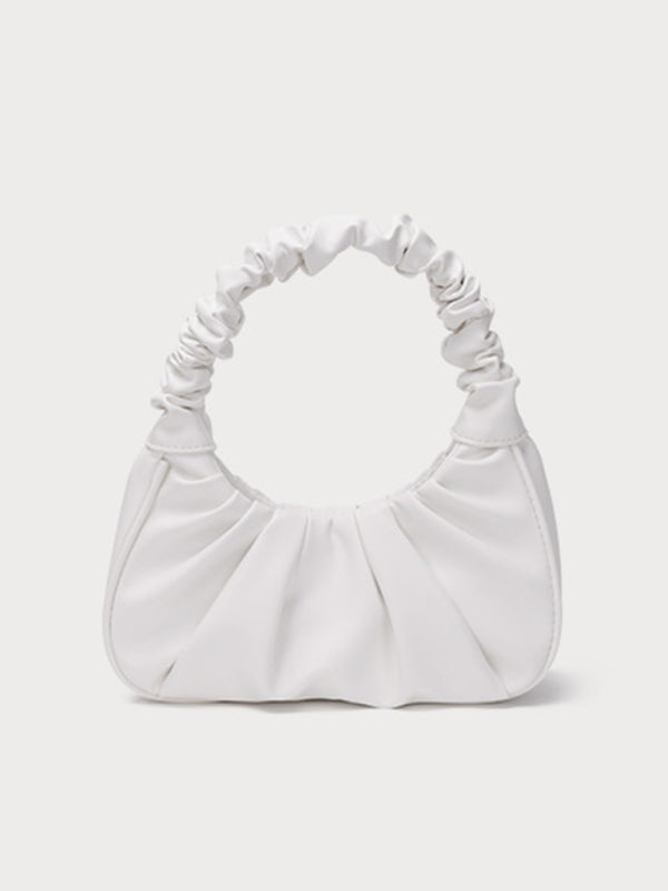 Underarm Cloud Pleated Baguette One Shoulder Bag