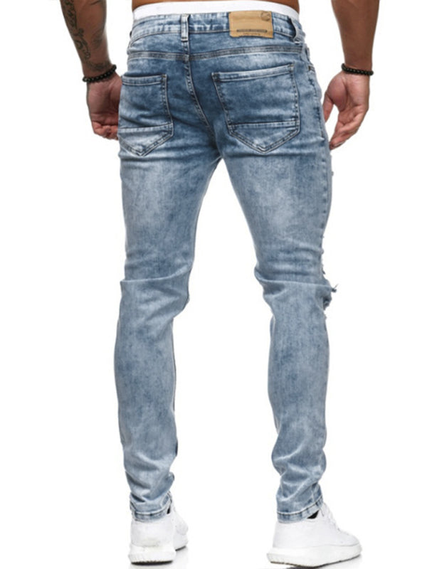 Frayed Slim Fit Long Jeans