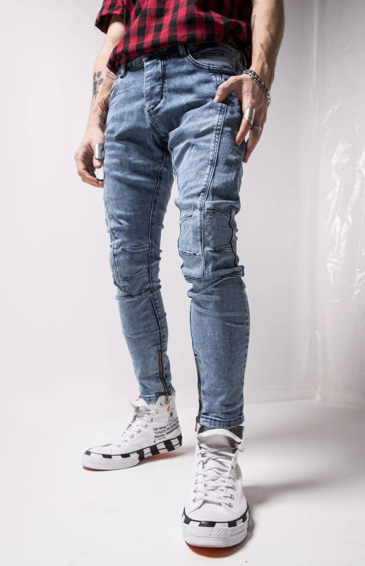 Fashion Frayed Slim Fit Long Jeans