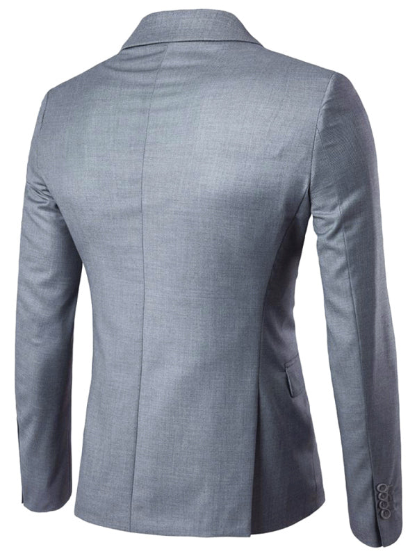 Men's Business Slim Suit Jacket Single Suit