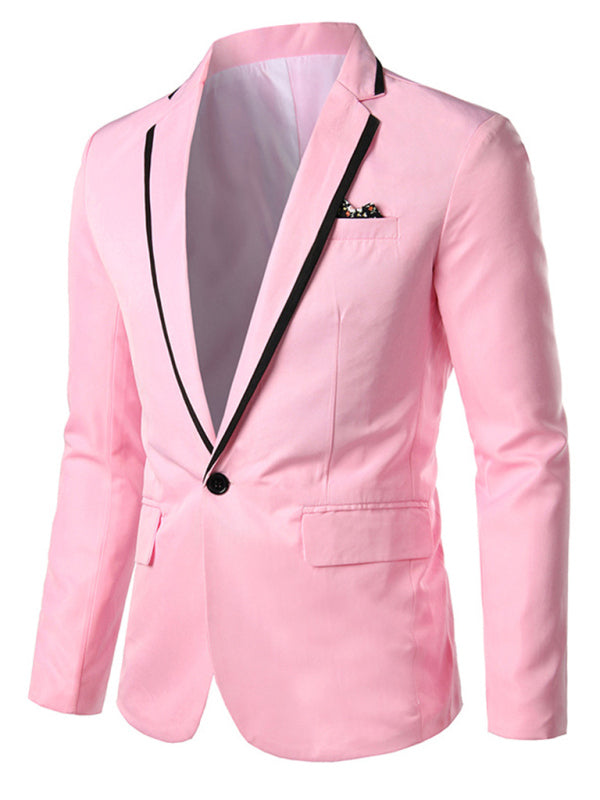 Men's Business Slim Jacket Single Suit