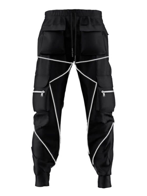 Trendy loose straight multi-pocket cargo pants