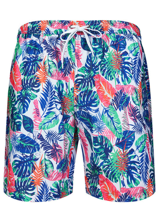 Men's Wonderland Floral Print Vacation Shorts