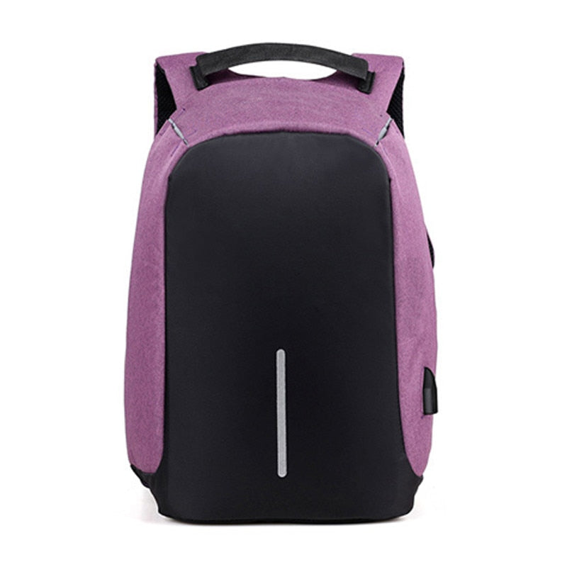 Water-resistant Backpack With USB Charging Port