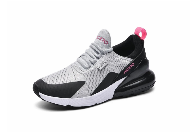 Air Mesh Soft Pink Black Sneakers