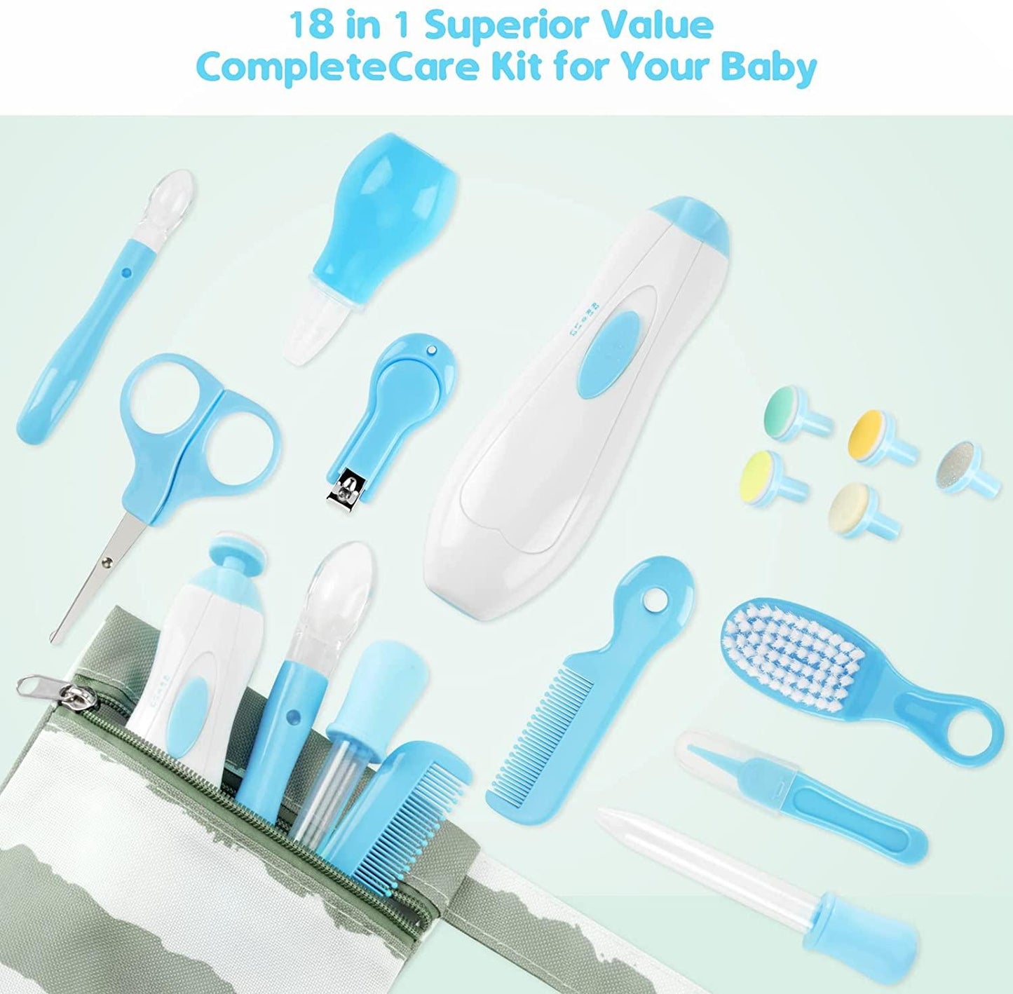 Baby Healthcare and Grooming Kit - 18 Pieces