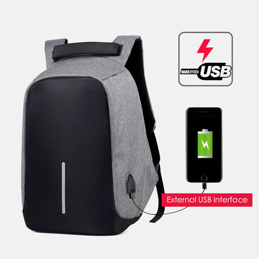 Water-resistant Backpack With USB Charging Port