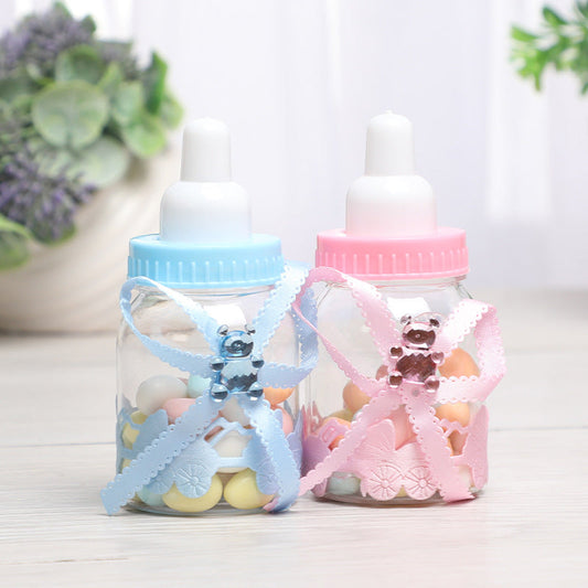 Mini Rhinestone Bear Baby Bottle