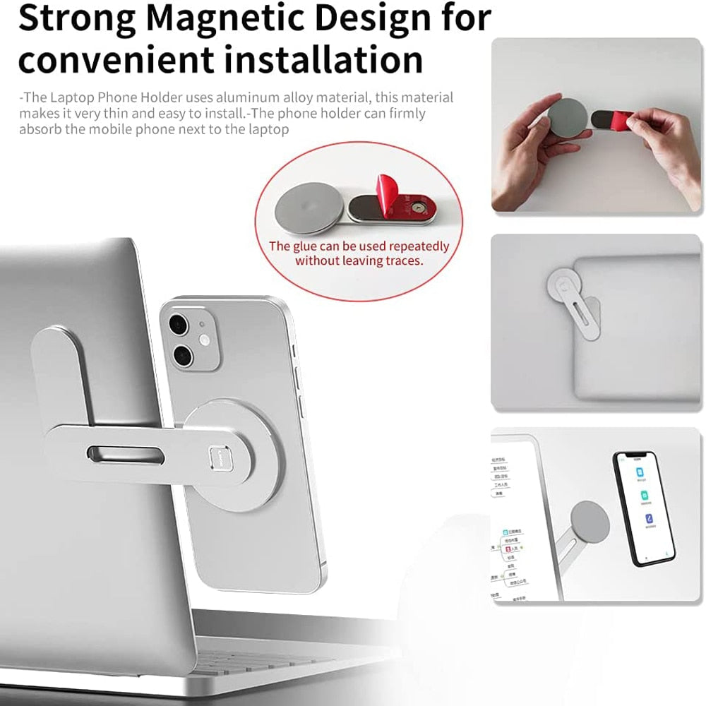 Magnetic Portable Phone Holder for Electronics