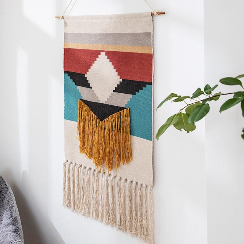 Tufted Tapestry Hand Knotted Wall Hanging Macrame Home Decor