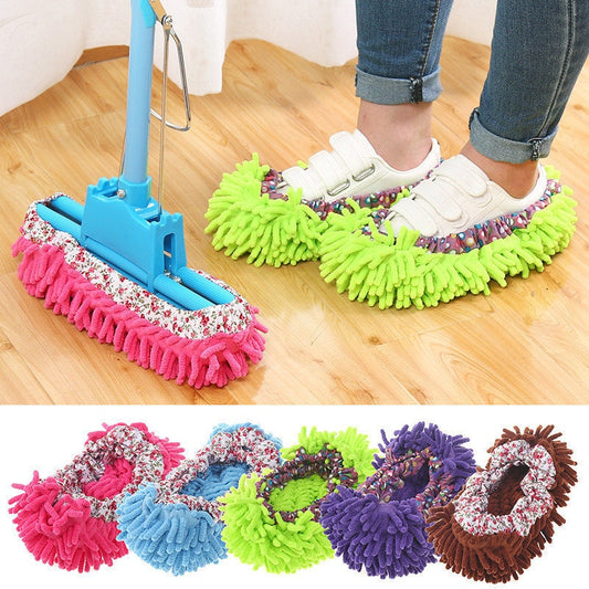 Lazy Mopping Shoes Home Floor Cleaning Micro Fiber Cleaning Shoes