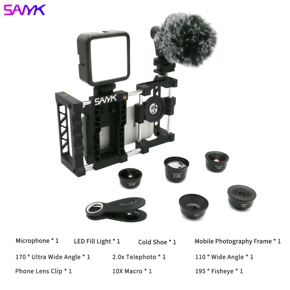 Stabilizer Phone Anti-shake Vlogging Kit Set