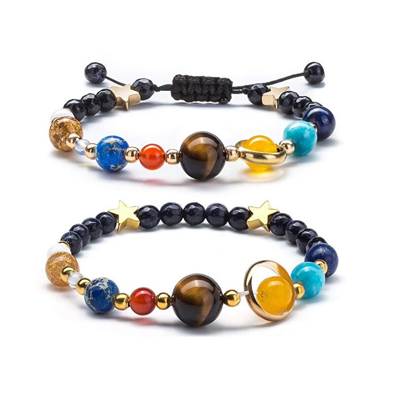 Lava Rock 7 Chakras Beads Bracelet Set