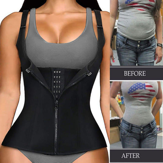 Waist Trainer Corset Zipper Vest Body Shaper