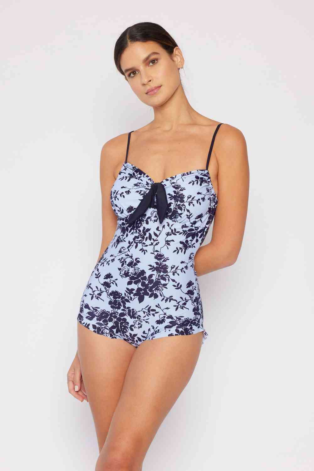 Ruffle Trim One-Piece Swimsuit